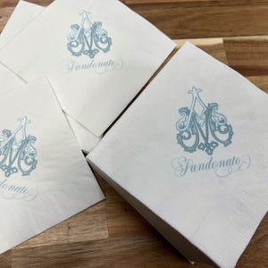 Personalized Full Color Logo Cocktail Napkins for Weddings & Corporate Events image 14