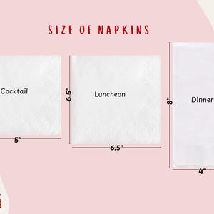 Personalized Full Color Logo Cocktail Napkins for Weddings & Corporate Events image 3