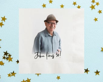 Your Photo Custom Full Color Printed Cocktail Napkins for Any Occasion
