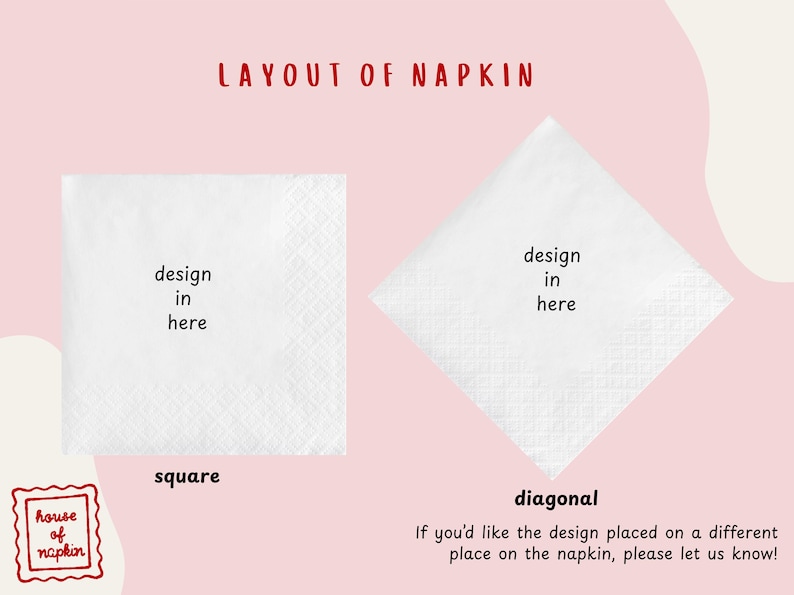 Personalized Full Color Logo Cocktail Napkins for Weddings & Corporate Events image 5