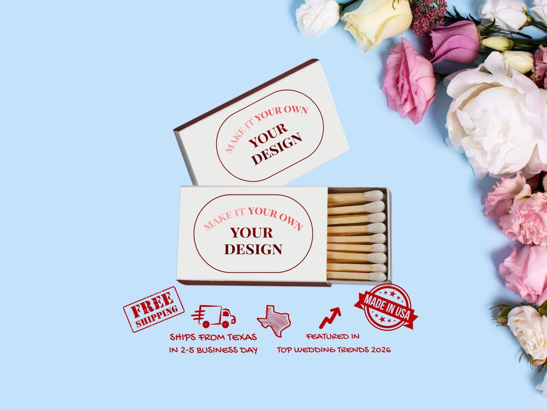 Matches Design Personalized Matchboxes With Your Design or Logo | Wedding Favors ...