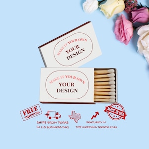 Personalized Matchboxes with Your Design or Logo | Wedding Favors, Party Gifts