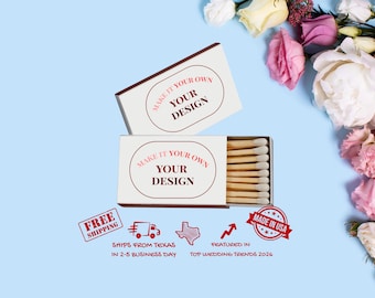 Personalized Matchboxes with Your Design or Logo | Wedding Favors, Party Gifts