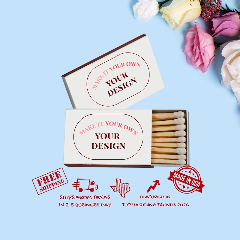 Matches Design Custom Matchboxes - Etsy