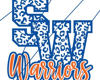 Fichier de coupe Go SW Warriors pour Cricut et silhouette. SVG. DXF png. Jpg. eps Warriors Basketball, football, acclamation, danse, cross-country, maman, lutte,