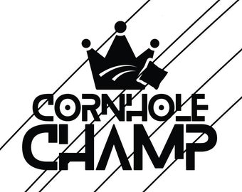 Cornhole Champion SVG: Tournament Shirt Cut File