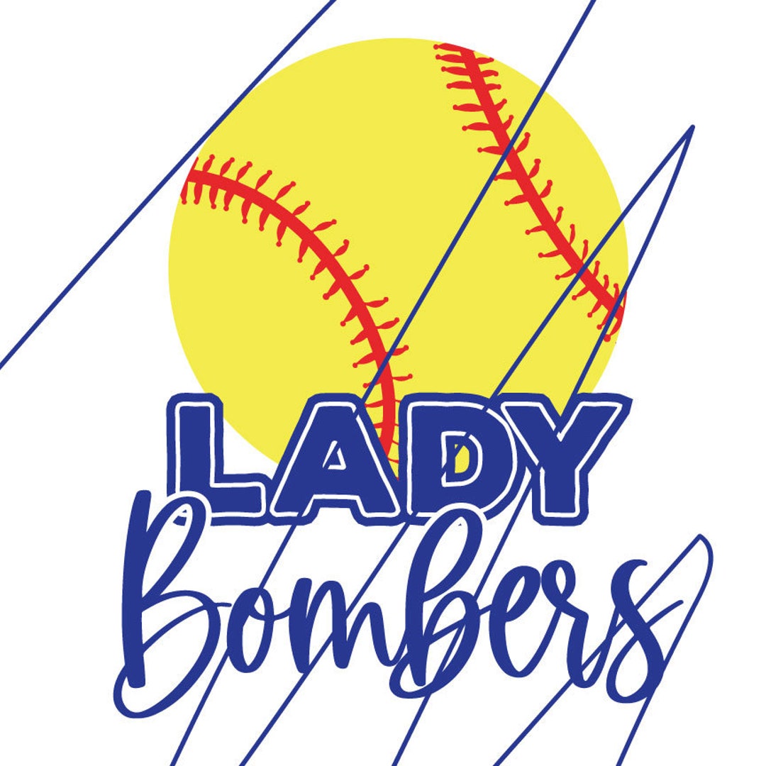 Bombers Softball Cricut and Silhouette. SVG. Dxf. Png. Jpg. Eps Bombers