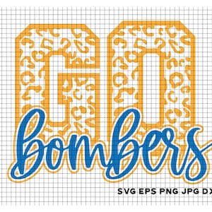 Vaya archivo bomberscut para Cricut y silueta. SVG. Dxf. png Jpg. bombarderos eps Baloncesto, fútbol, alegría, baile, XC, mamá, lucha libre,
