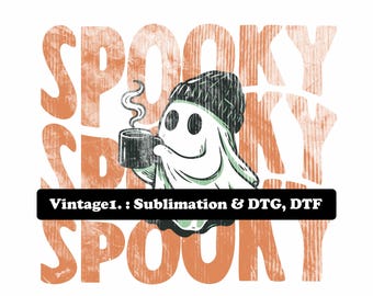 Spooky Ghost Halloween Shirt, 3-Color ghost mug Tee, Black Beanie Ghost, Orange & Black Fall Shirt, Cute Haunted Coffee Lover