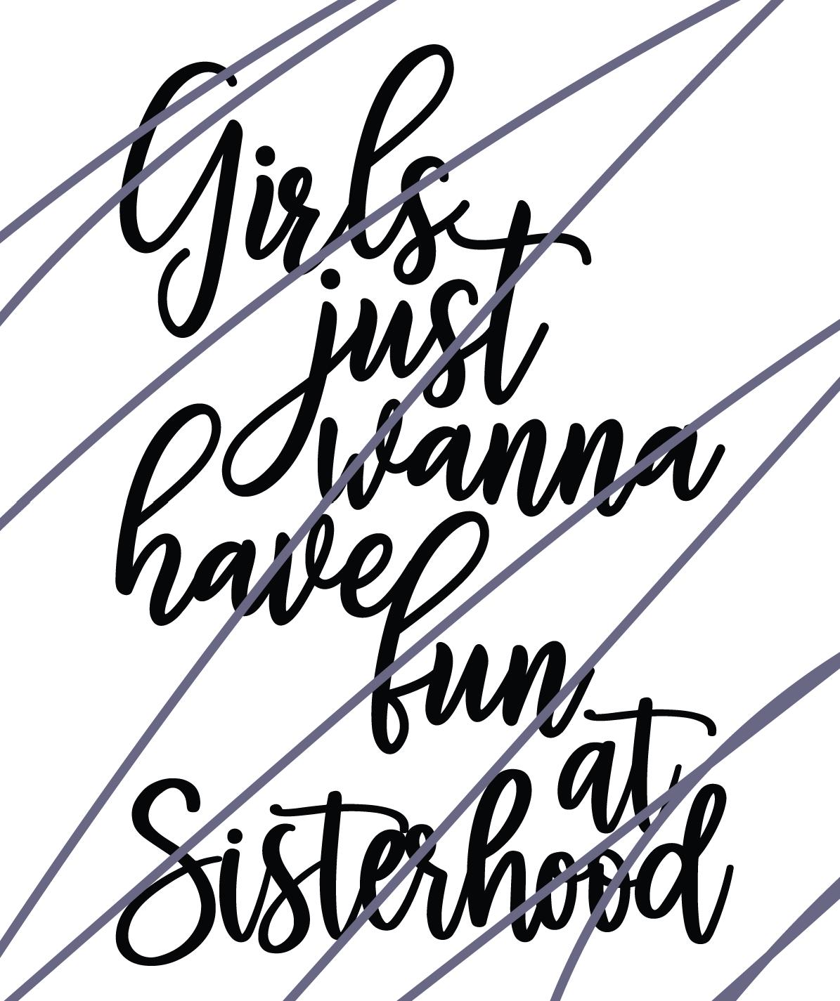 Girls Just Wanna Have Fun SVG Cut File - Etsy