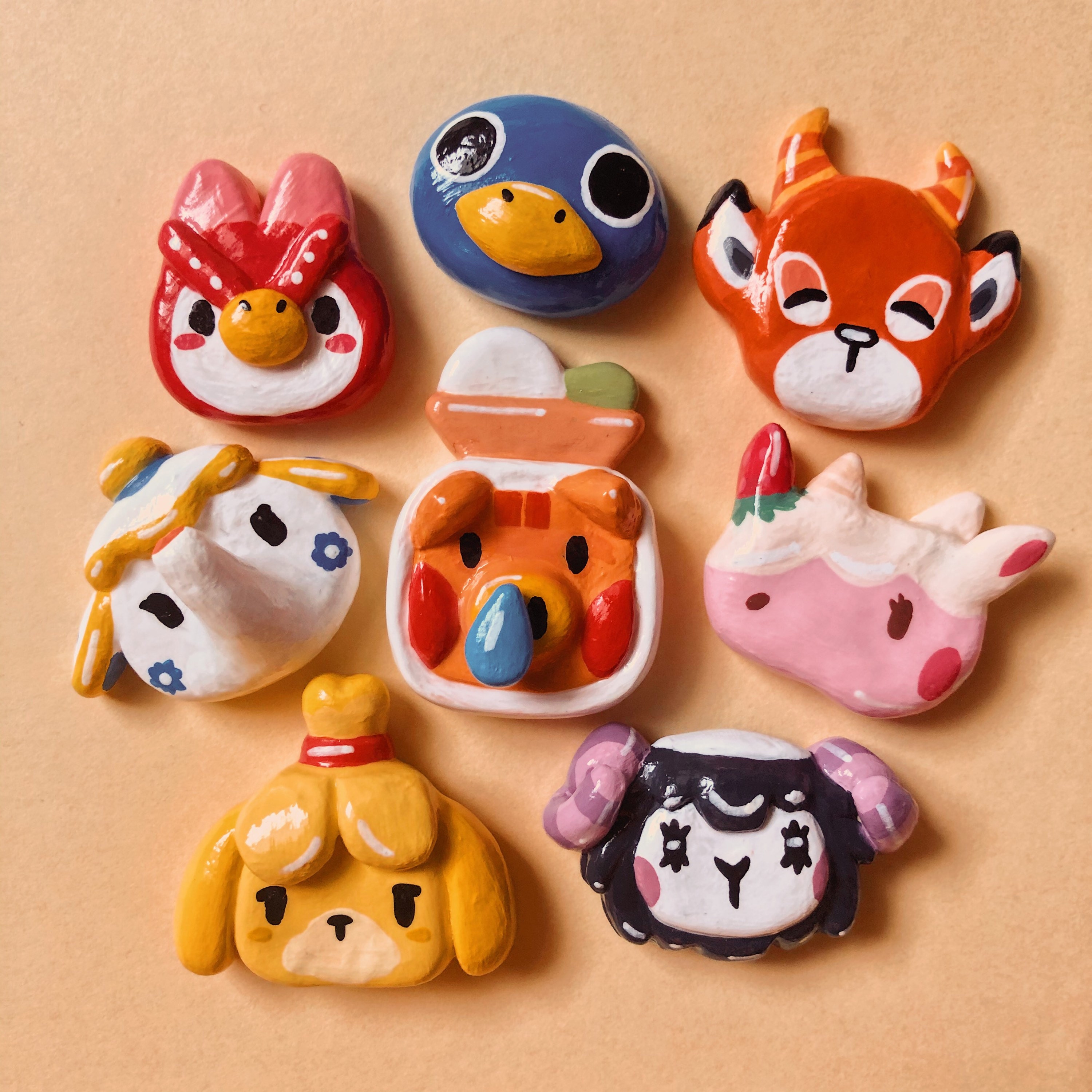 ANIMAL CROSSING clay charms Etsy