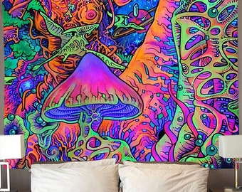 magic mushroom tapestry