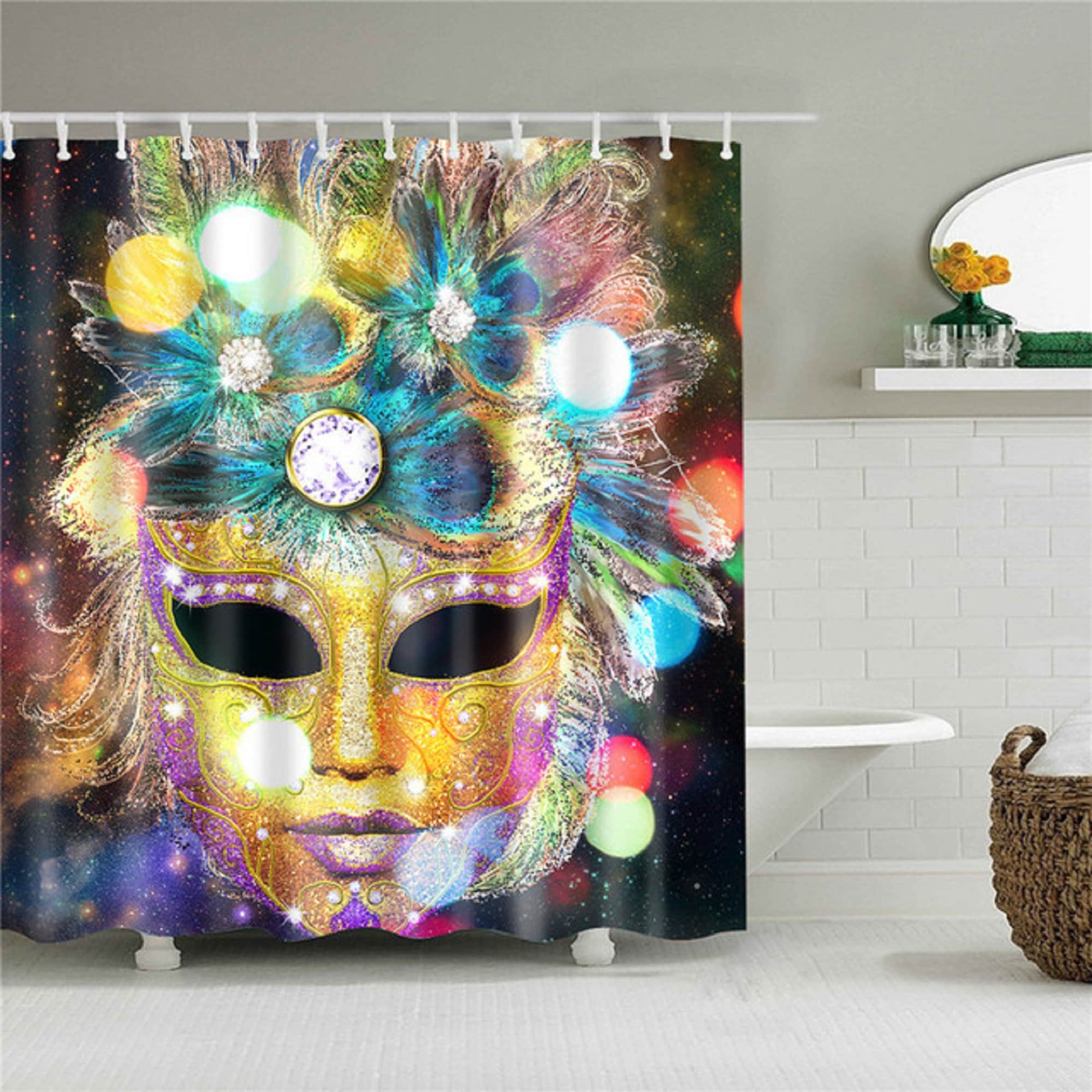 African American Women Shower Curtain Art Afro Black Woman Etsy