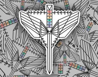 Wynonna Earp Angel Shield Earper Sticker