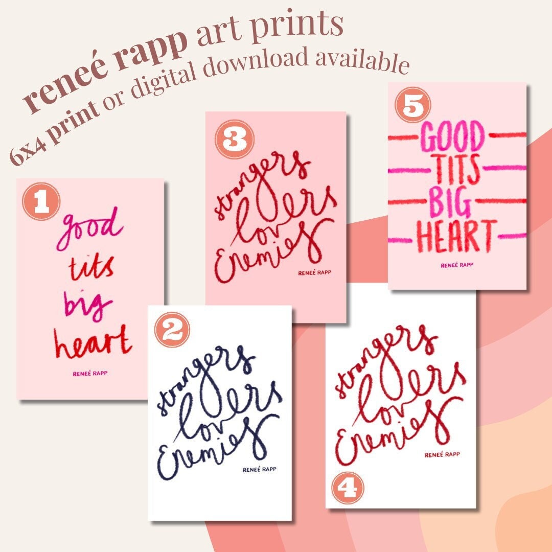 Reneé Rapp Lyric and Quote Prints Physical Item - Etsy