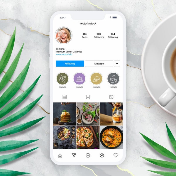 Food Cooking Restaurant Instagram Highlight Covers IG Story Highlight Icons for Instagram Social Media