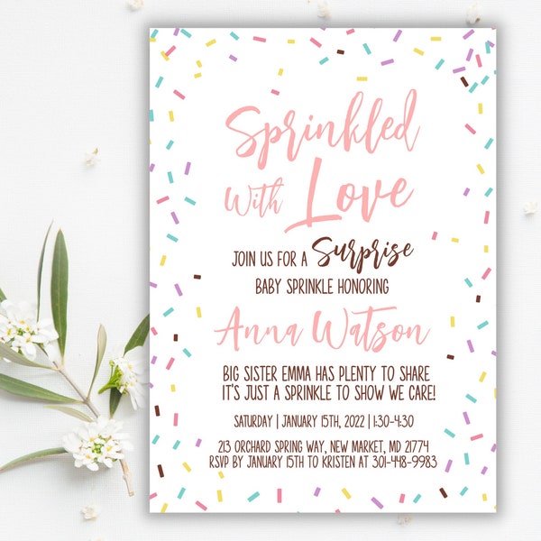 Surprise Baby Shower Invitation Etsy