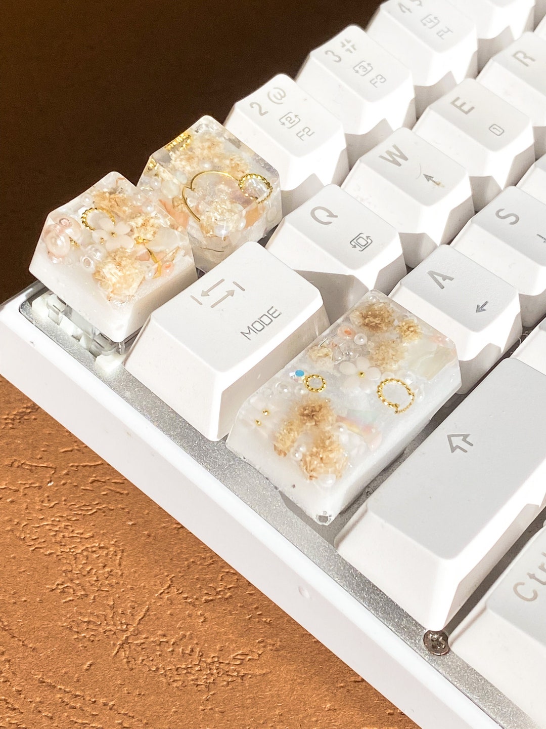 Flower Keycap, Custom Keycap, Resin Keycap, Keycap Set, Artisan Keycap