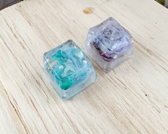 Marble Resin Keycap/Custom keycap/Resin keycap/keycap set/Artisan keycap/Cute keycap/Esc keycap/Kawaii keycap