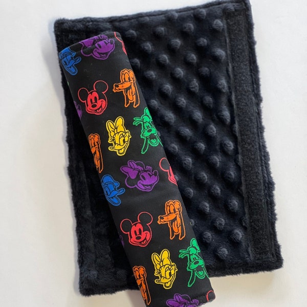 Mickey and friends seat belt covers| Mickey papped strap cover|