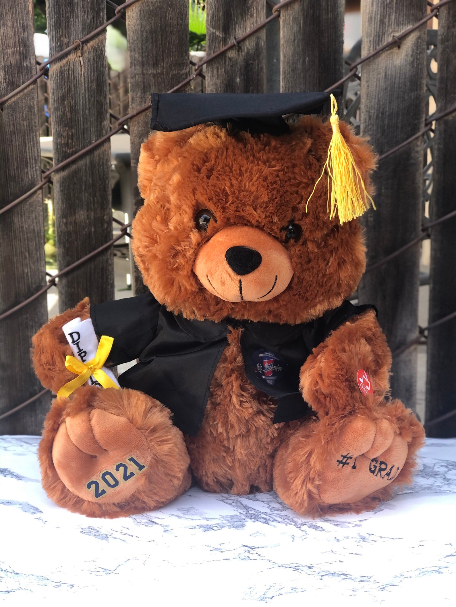 Personalized Graduation Teddy Bear Class of 2021 grad gift Etsy