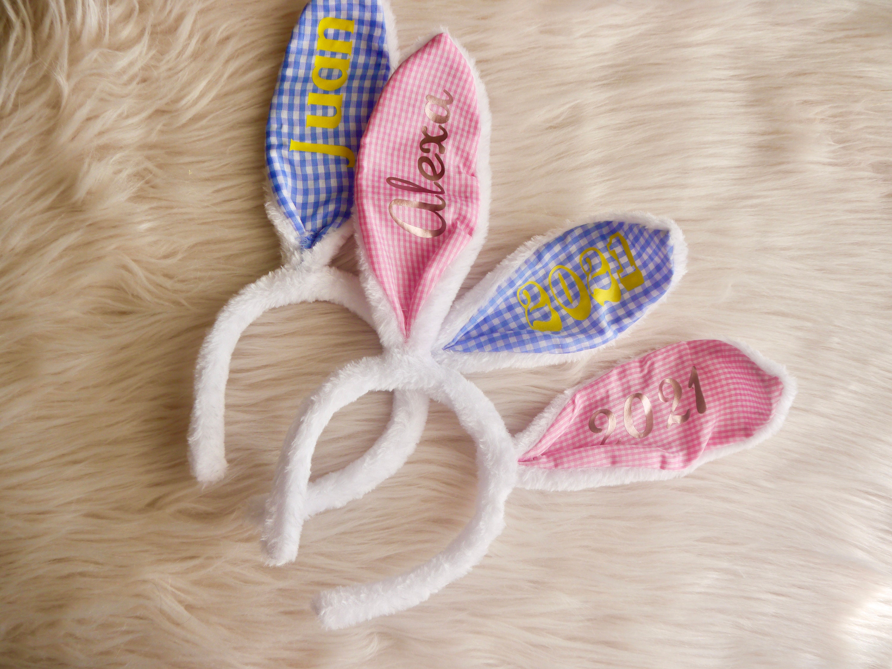 Personalized Bunny Ears for Easter Day Ester Gift Etsy