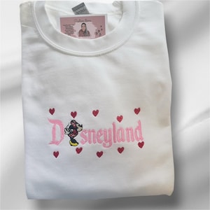 Pink embroidered sweater | Disney trip sweater | Disney fans | gift