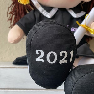 Personalized graduation Doll Class of 2024 grad gift grad doll doll, gift , customize gift soft and easy to grab doll , congrats image 3