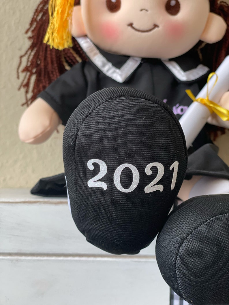 Personalized graduation Doll Class of 2024 grad gift grad doll doll, gift , customize gift soft and easy to grab doll , congrats image 3