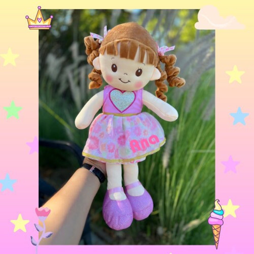First Doll Gift , Name Personalized , Gift Ideas , Baby Doll Gift, Toddler Doll Gift, Birthday