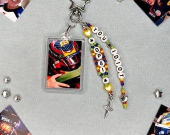 Oscar - You idiot - beaded keyring
