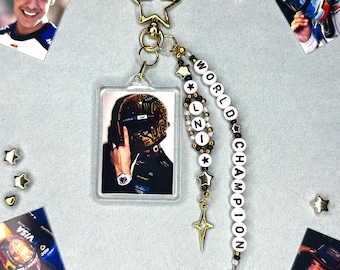 Lando - World Champion - beaded keyring