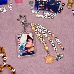 Lando Norris Miami Win beaded keyring