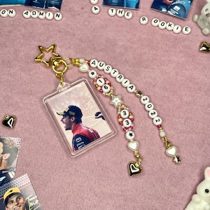 Leclerc and Verstappen Austria 2022 beaded keyring