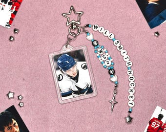 Will Smith Hockey - beaded keyring