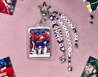 Habs - Power of Friendship - beaded keyring