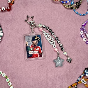 Sebastian Vettel beaded keyring