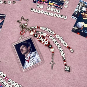Max Verstappen - Send them my regards beaded keyring