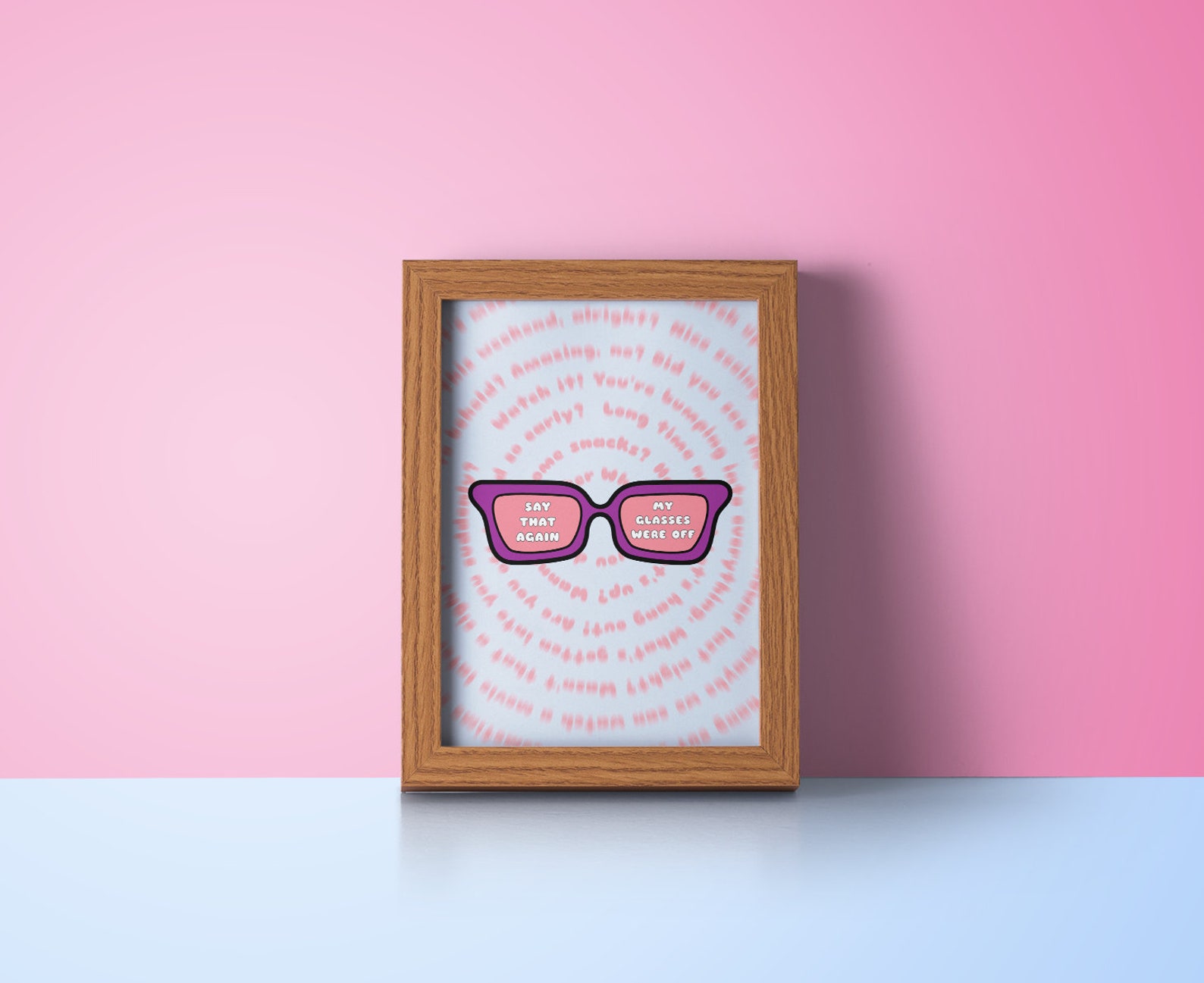 Glasses Poster Funny Glasses Humor A3 Printable Poster Etsy