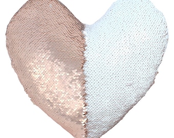 Sequin heart pillow | Etsy Sequin heart pillow | Etsy