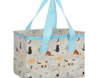 Childrens Adult Kids Lunch Bag Cool bag School Cat Gift Insulated bags UK Childrens Adult Kids Lunch Bag Cool bag School Cat Gift Insulated bags UK