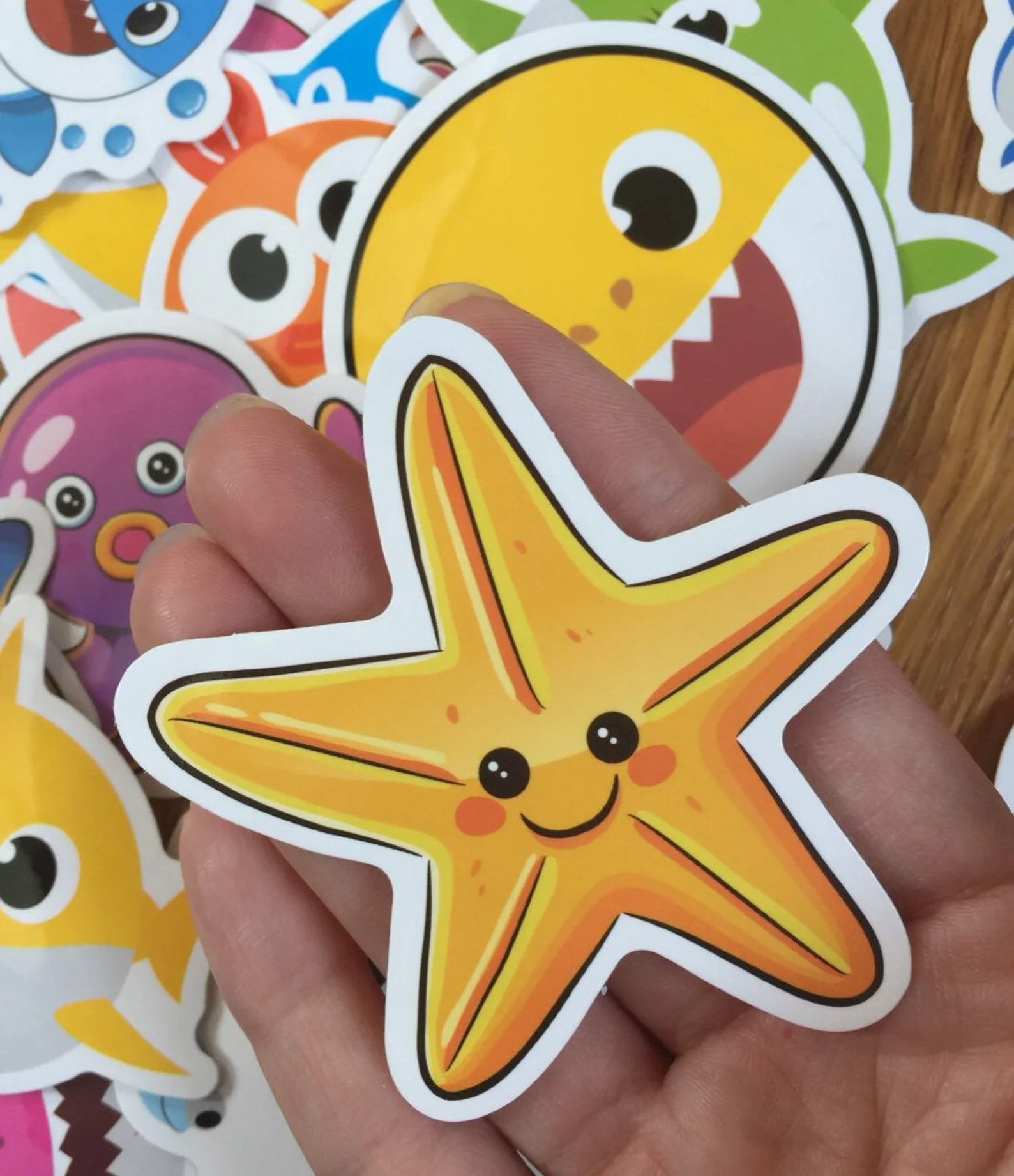 Baby Shark Stickers 40 waterproof Etsy