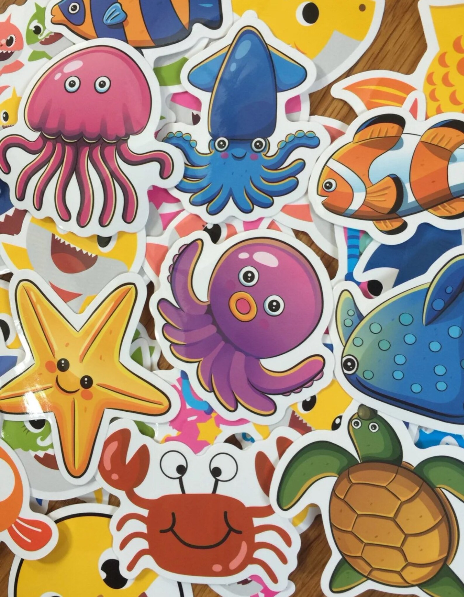 Baby Shark Stickers 40 waterproof Etsy