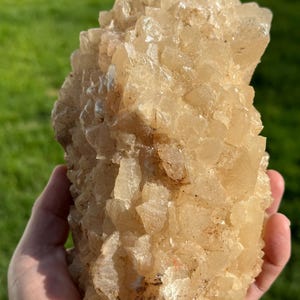 Glowing Madness! Rare 6.8-Inch Phosphorescent Calcite - San Antonio Mine, Chihuahua, Mexico