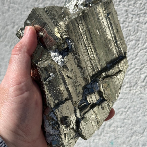 High Quality 6.4-Inch Pyrite - Huanzala Mine, Huallanca Mining District, Ancash, Peru