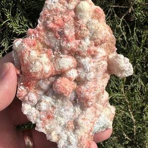 Glorious 4.1-Inch Cinnabar in Calcite -  Cocineras Mine, Santa Eulalia Mining District, Chihuahua, Mexico