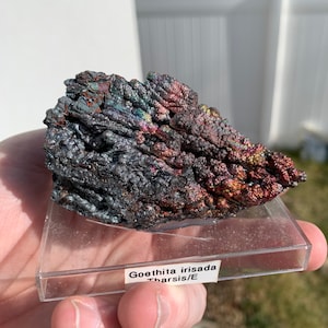 Rare 3.1-Inch Iridescent Goethite (Turgite) -  Tharsis, Spain