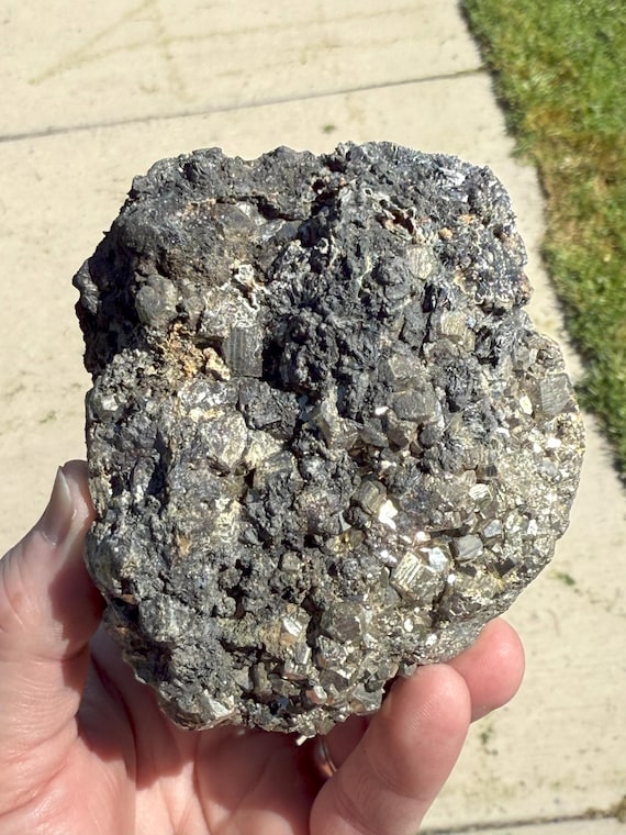 髪を切って！3.5インチの黄鉄鉱とジェイムソン石、メキシコ