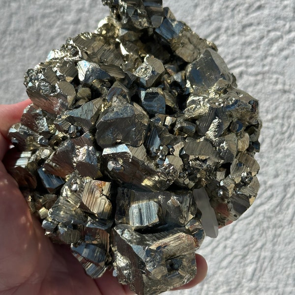 High Quality 6.2-Inch Pyrite - Huanzala Mine, Huallanca Mining District, Ancash, Peru