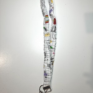 Scrunchie Lanyard for Teachers – Cute & Comfy Badge Holder – Teacher Gift – Back to School Must-Have